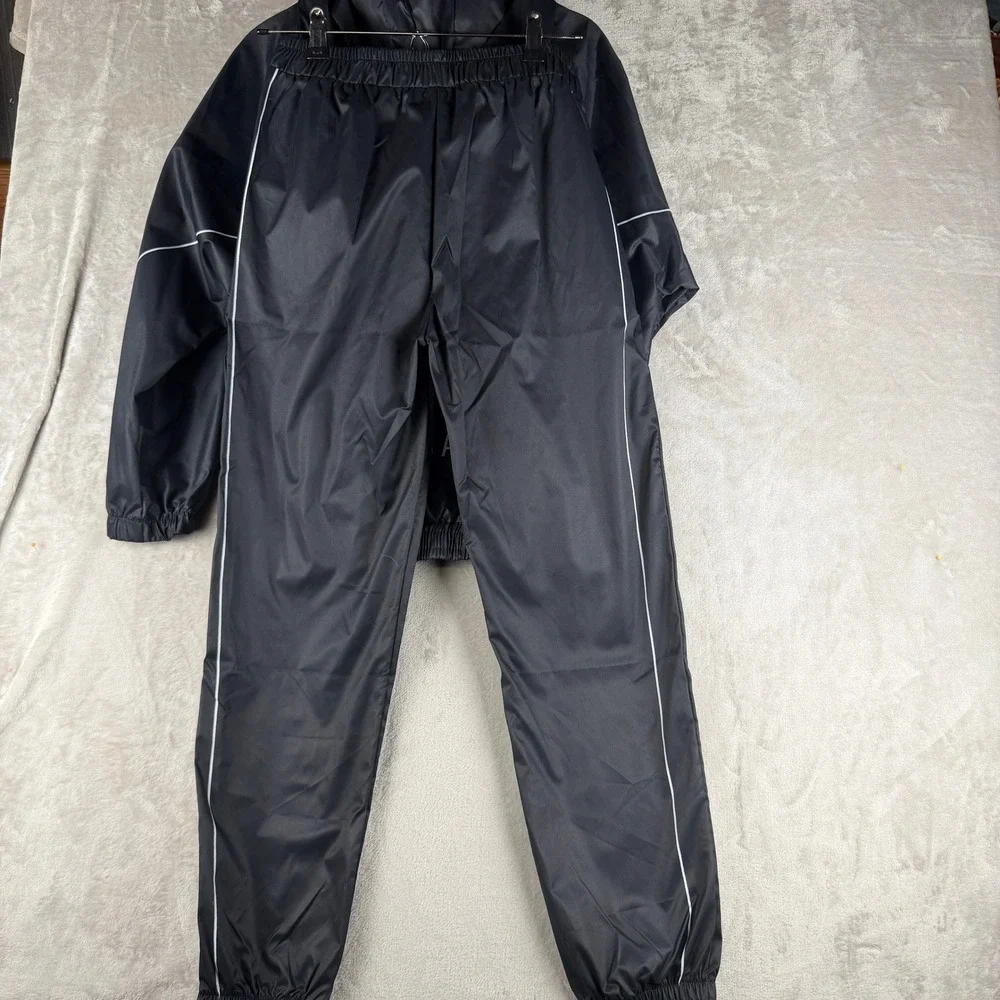 Marty Supreme Mens Graphic‎ Costume Tracksuit Set Black Hooded Jacket Pants L